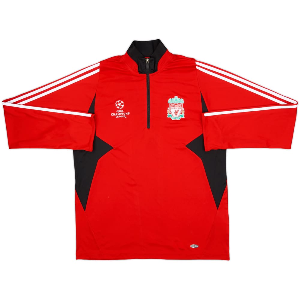 2007-08 Liverpool adidas CL 1/4 Zip Drill Top - 9/10 - (L)