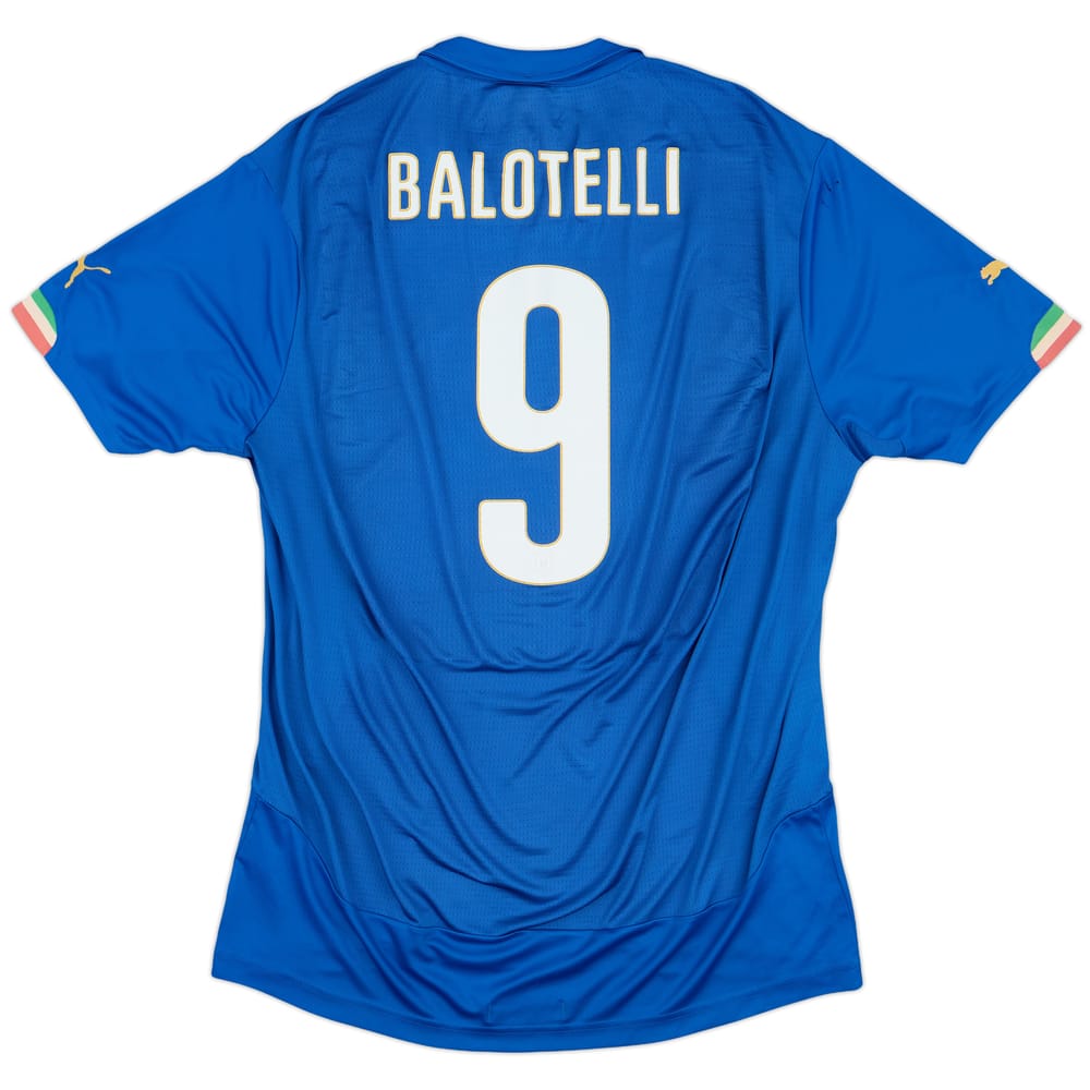 2014-15 Italy Home Shirt Balotelli #9 - 8/10 - (XL)