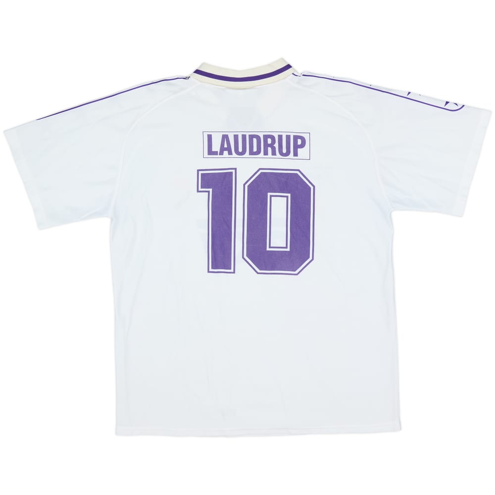 1994-96 Real Madrid Taquy Home Shirt Laudrup #10 - 8/10 - (L)