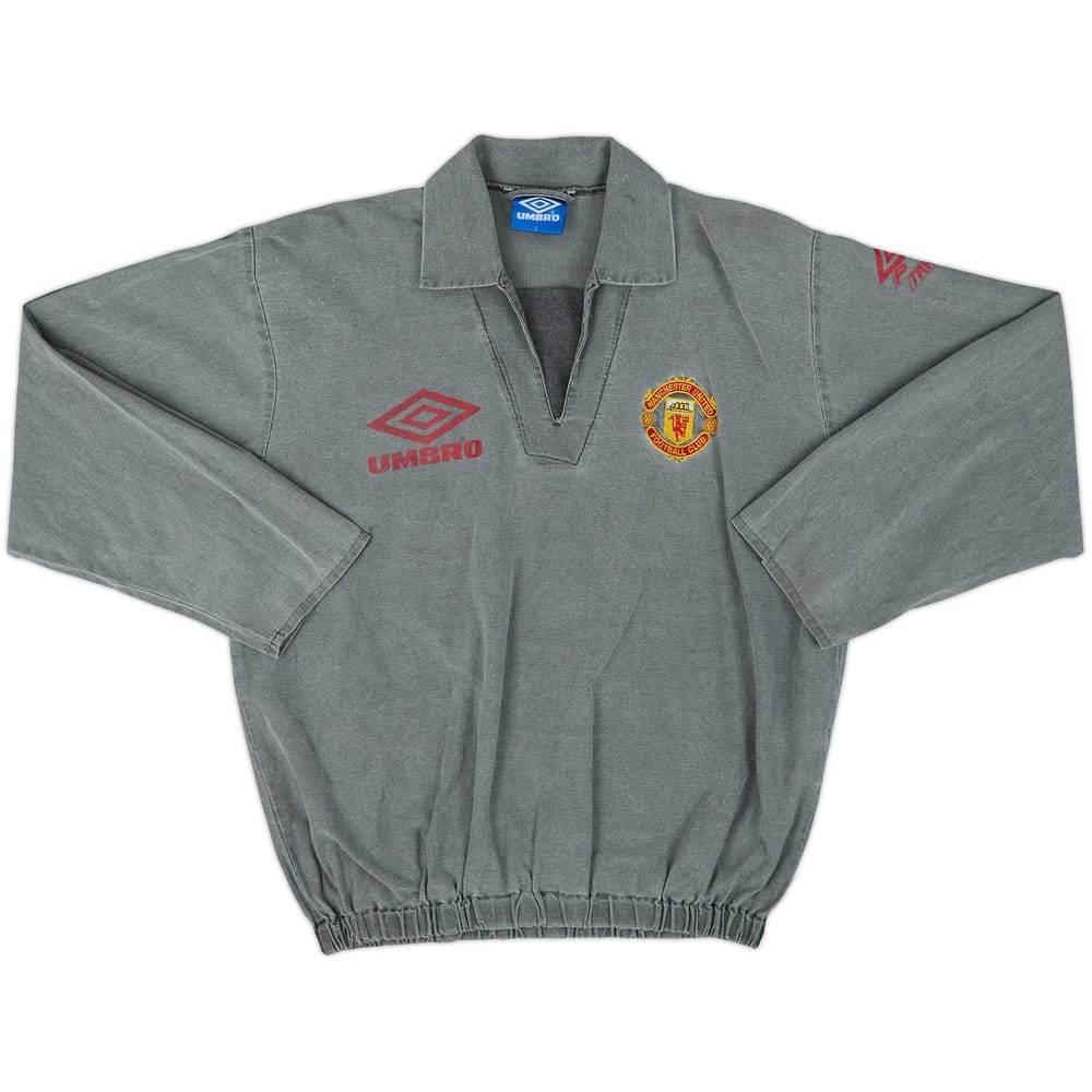 1992-93 Manchester United Umbro Drill Top - 7/10 - (L)