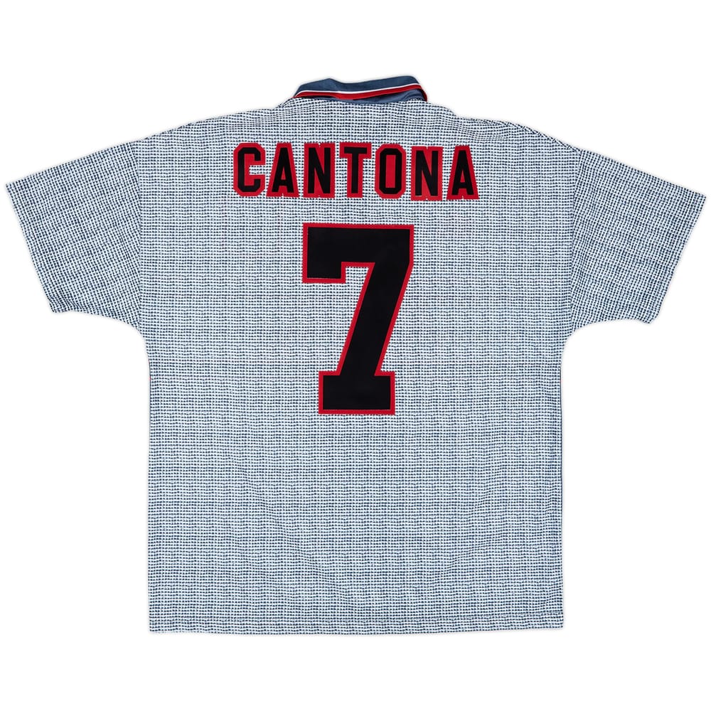 1995-96 Manchester United Away Shirt Cantona #7 - 9/10 - (XL)