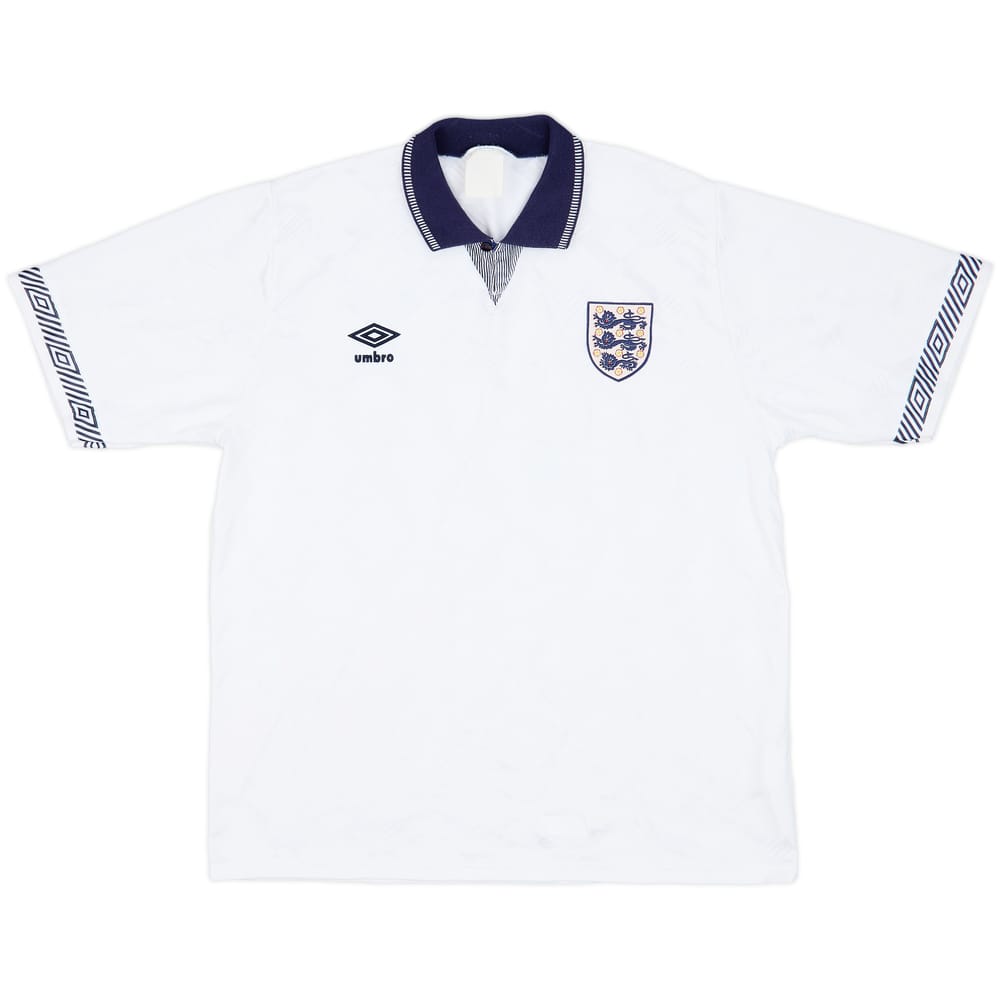 1990-92 England Home Shirt - 5/10 - (L)