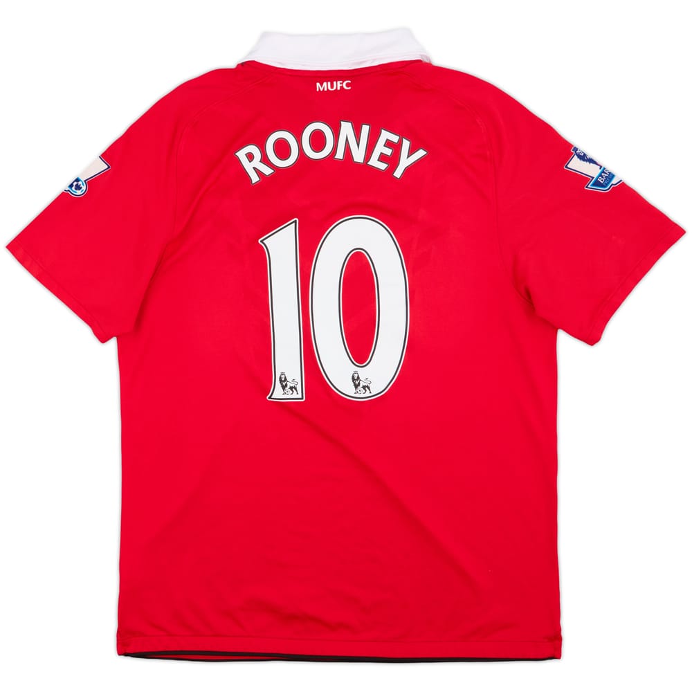 2010-11 Manchester United Home Shirt Rooney #10 - 8/10 - (L)