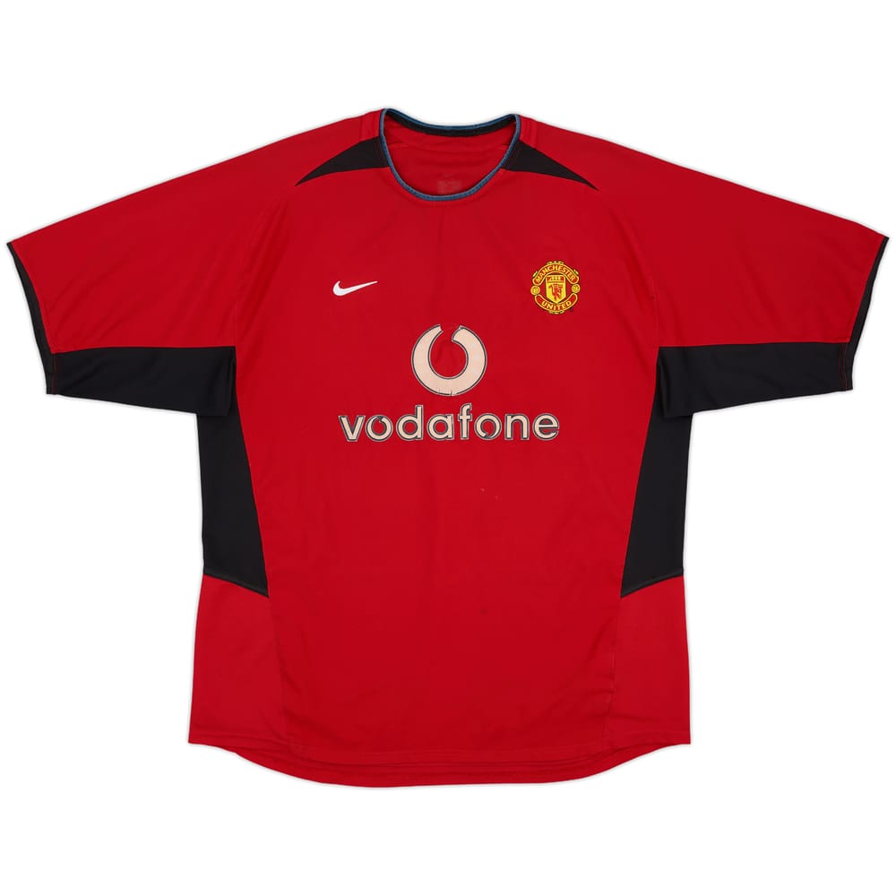 2002-04 Manchester United Home Shirt - 4/10 - (XL)