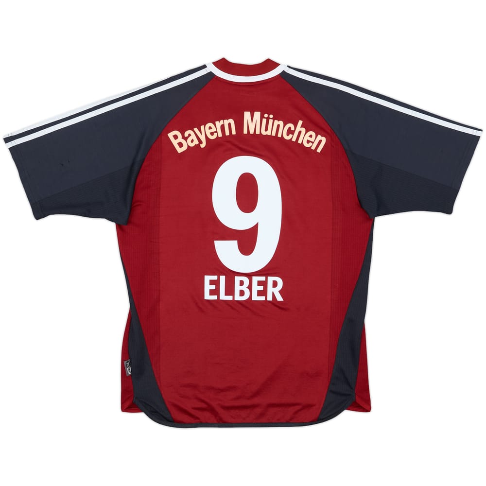 2001-02 Bayern Munich Home Shirt Elber #9 - 8/10 - (M)