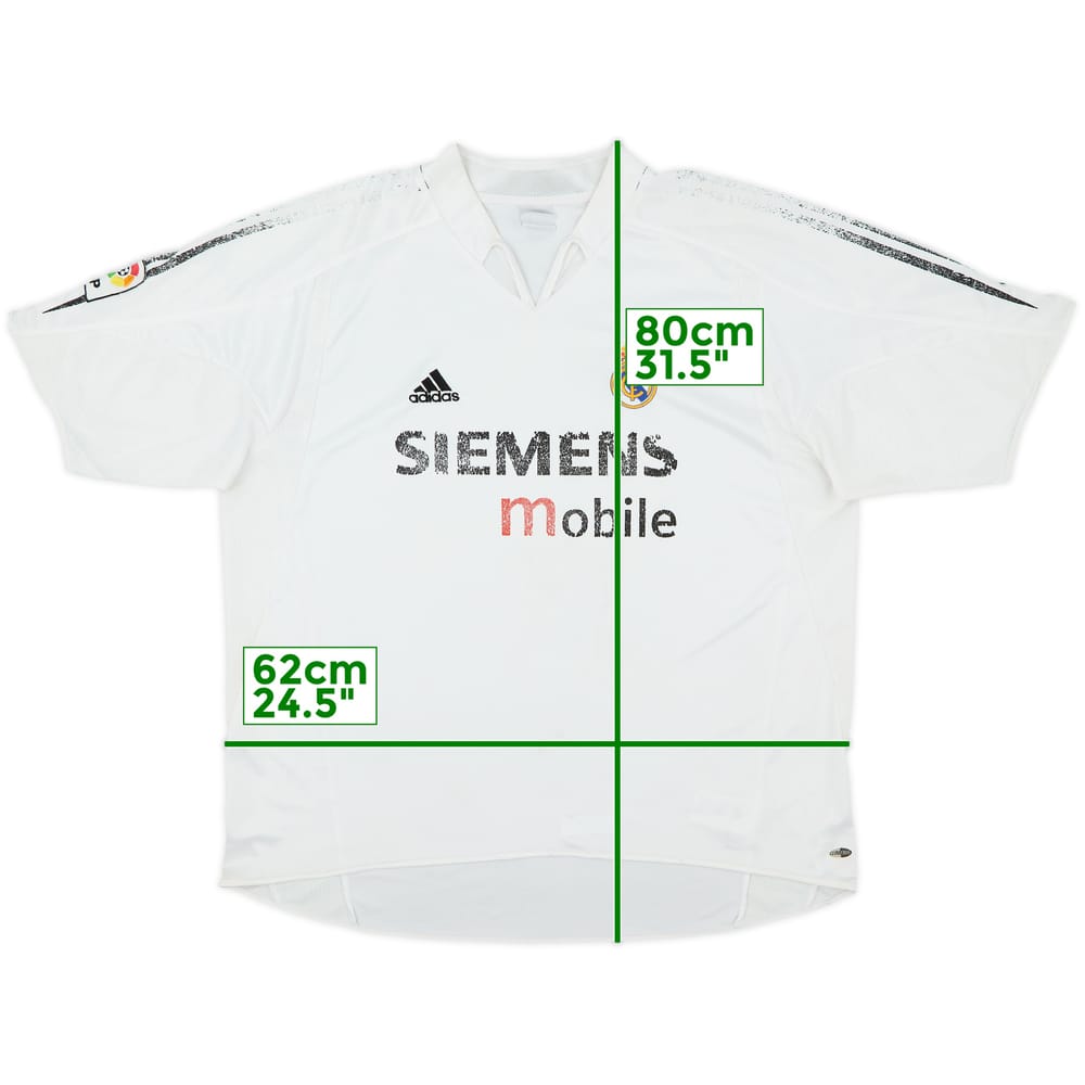 2004-05 Real Madrid Home Shirt - 4/10 - (XXL)