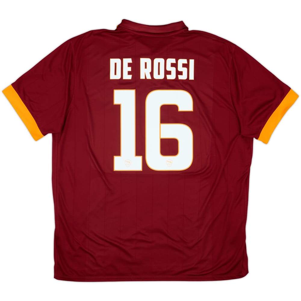 2014-15 Roma Local Camiseta De Rossi #16 - 9/10 - (XXL)