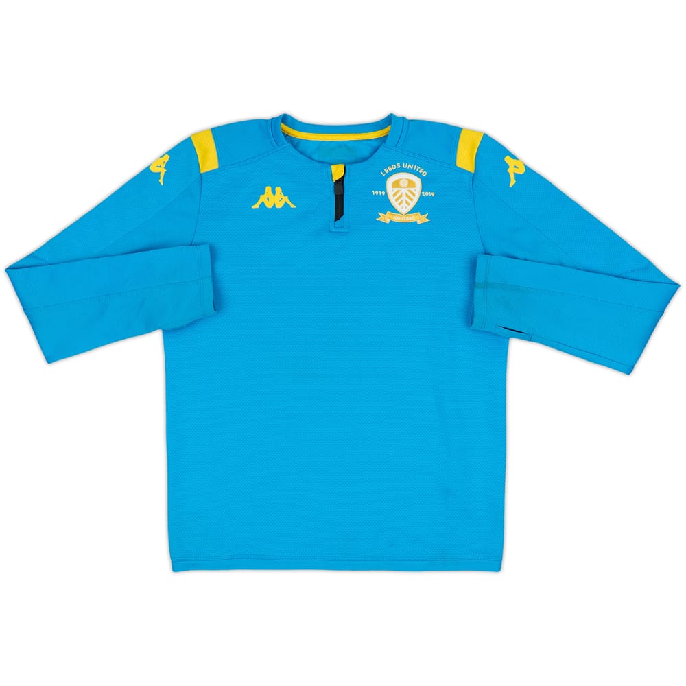2019-20 Leeds United Kappa 1/4 Zip Drill Top - 7/10 - (L.Boys)