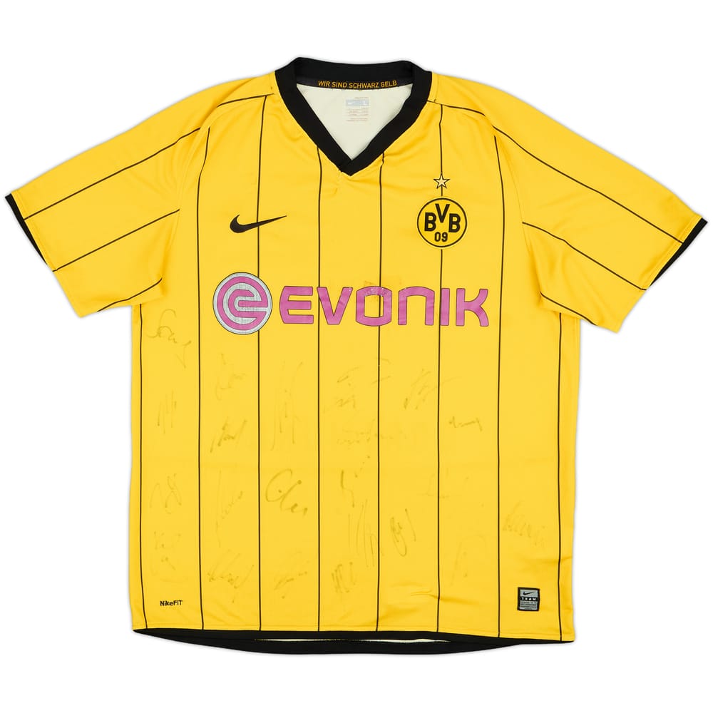 2008-09 Borussia Dortmund Signed Home Shirt - 5/10 - (L)