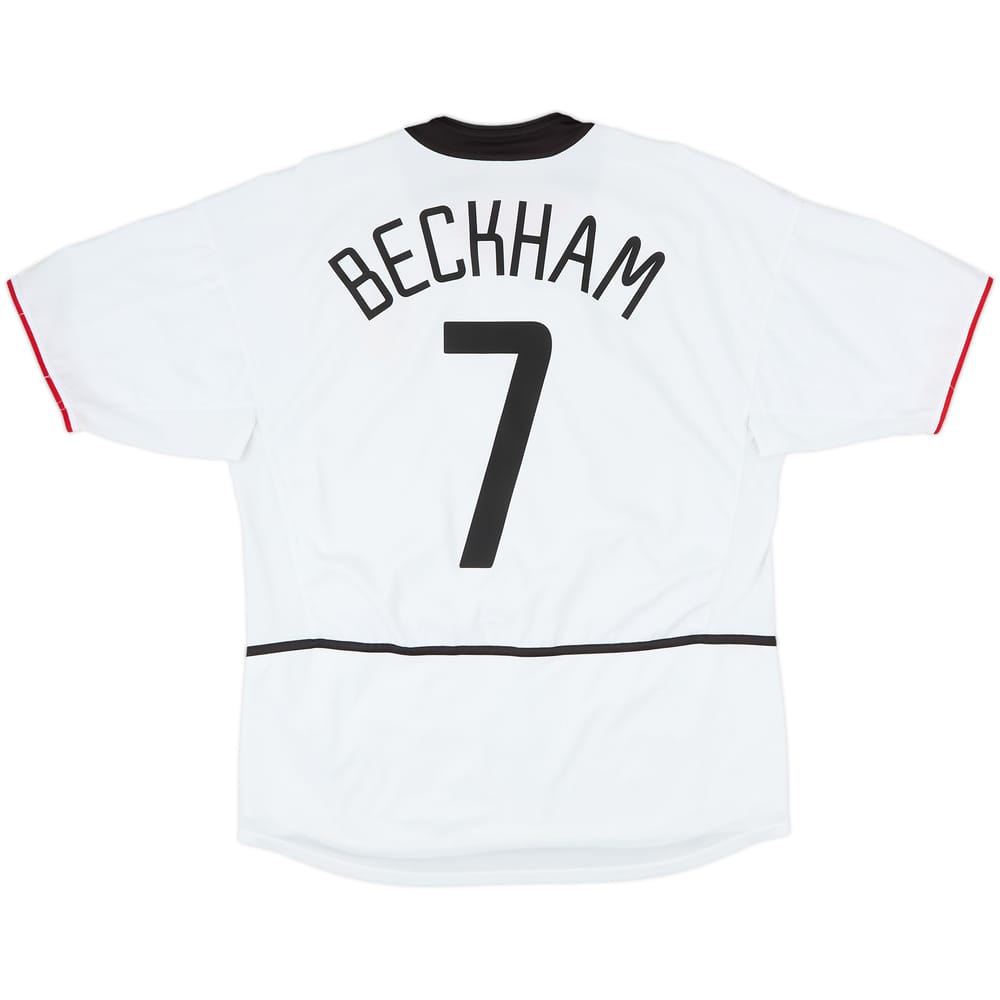 2002-03 Manchester United Away Shirt Beckham #7 - 5/10 - (XXL)