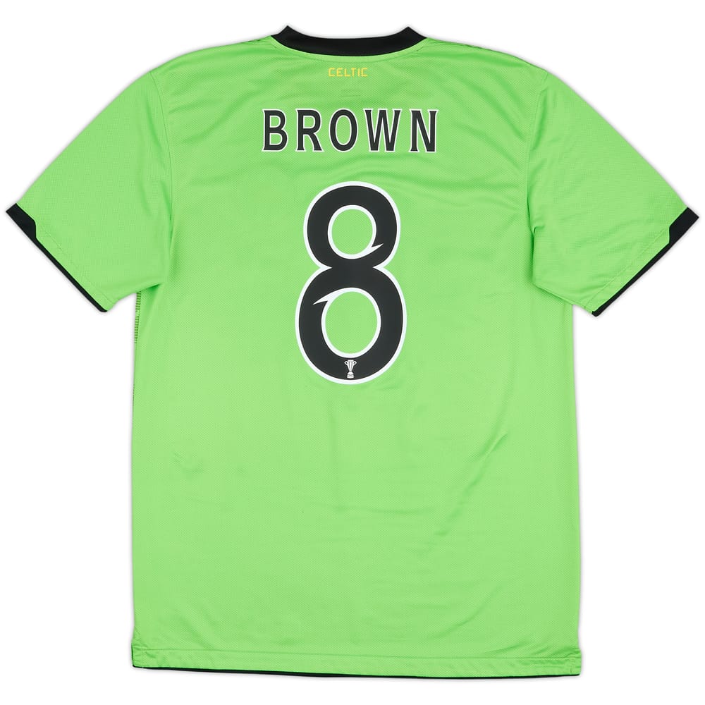 2010-11 Celtic Away Shirt Brown #8 - 7/10 - (M)
