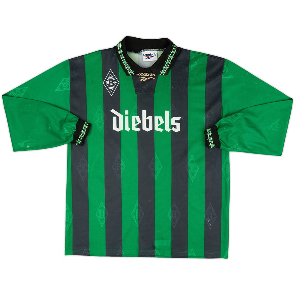 1995-96 Borussia Monchengladbach Away L/S Shirt - 6/10 - (L)