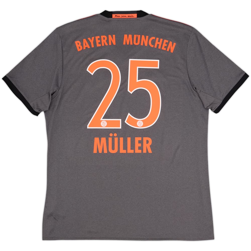 Camiseta de visitante del Bayern Munich 2016-17 Muller #25 - 9/10 - (L)