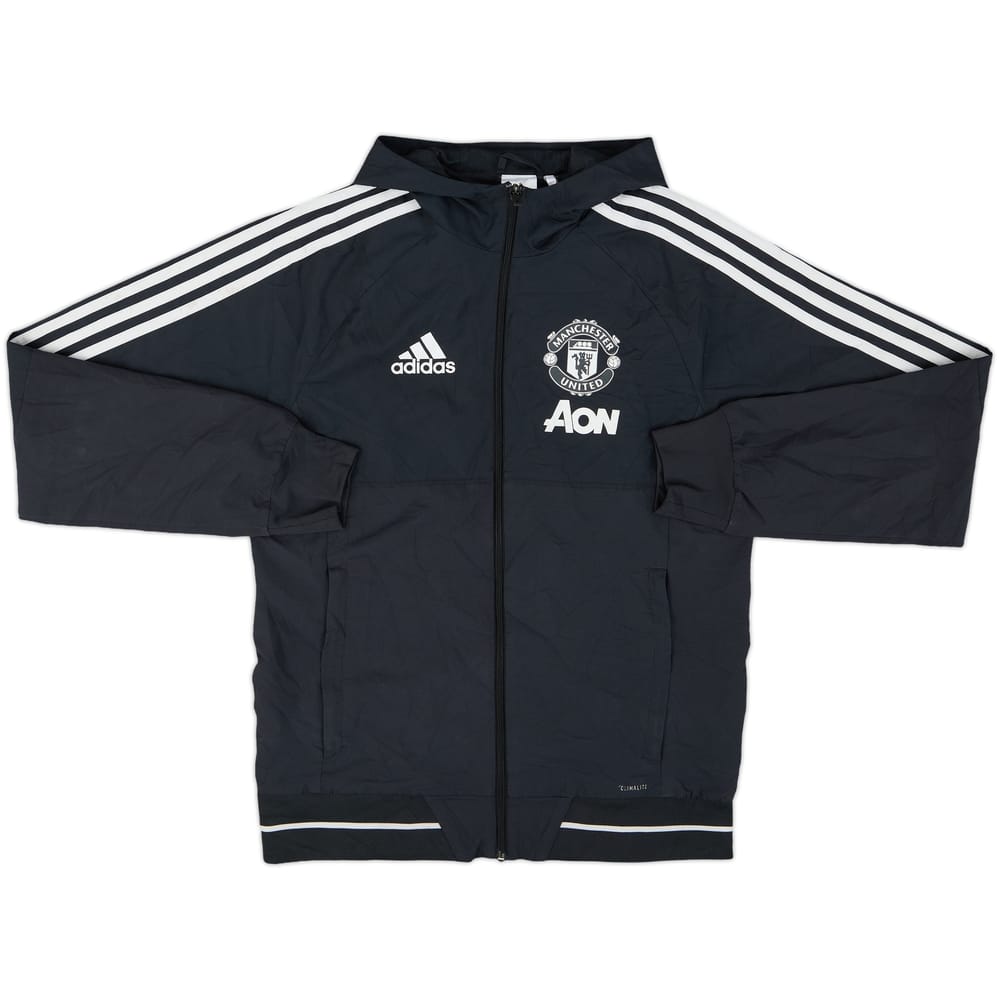 2018-19 Manchester United adidas Hooded Rain Jacket - 8/10 - (XS)