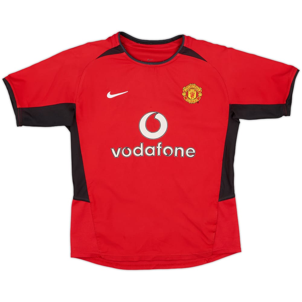 2002-04 Manchester United Home Shirt - 8/10 - (M.Boys)