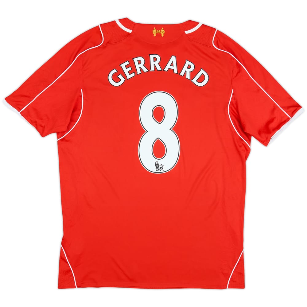 2014-15 Liverpool Home Shirt Gerrard #8 - 6/10 - (L)