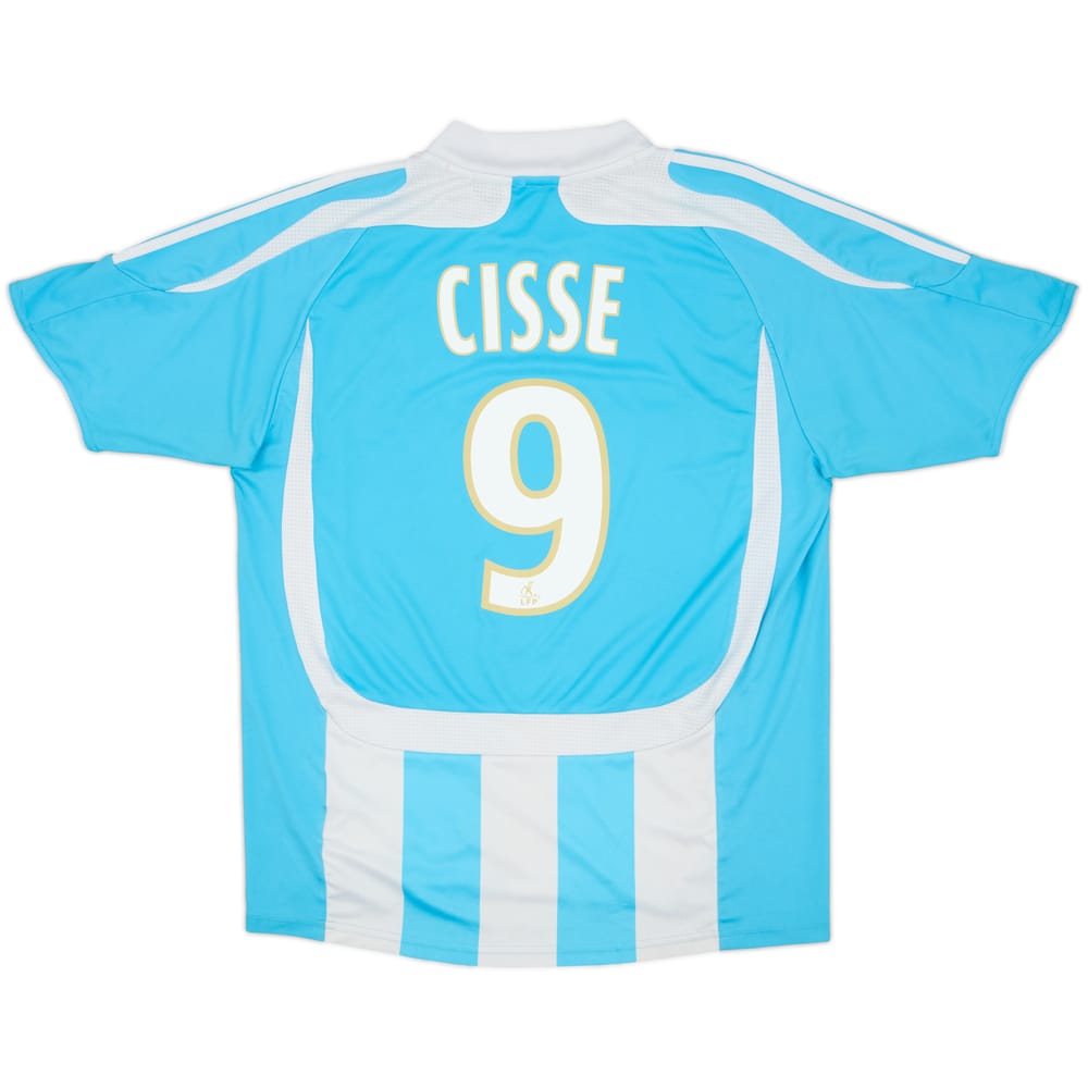 2007-08 Olympique Marseille Away Shirt Cisse #9 - 6/10 - (XL.Boys)