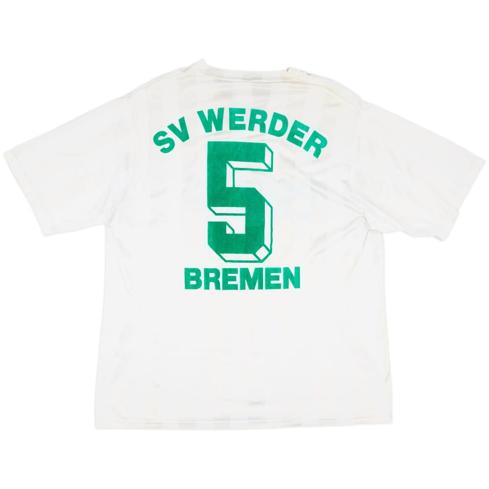 1990-92 Werder Bremen Match Issue Home Shirt #5