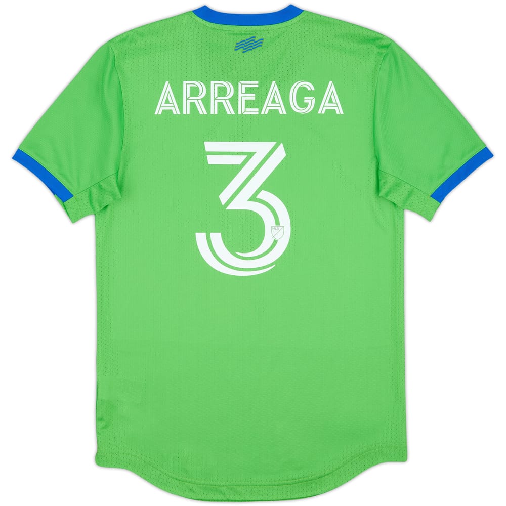 2022-23 Seattle Sounders Authentic Home Shirt Arreaga #3 - 10/10 - (S)