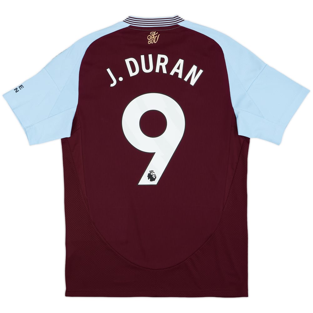 2024-25 Aston Villa Home Shirt J.Duran #9 - 10/10 - (M)