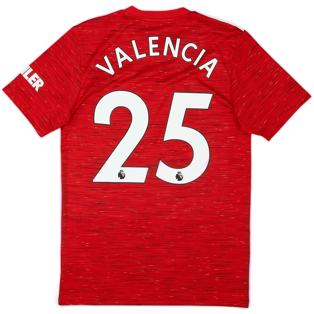 2020-21 Manchester United Home Shirt Valencia #25 - 8/10 - (S)