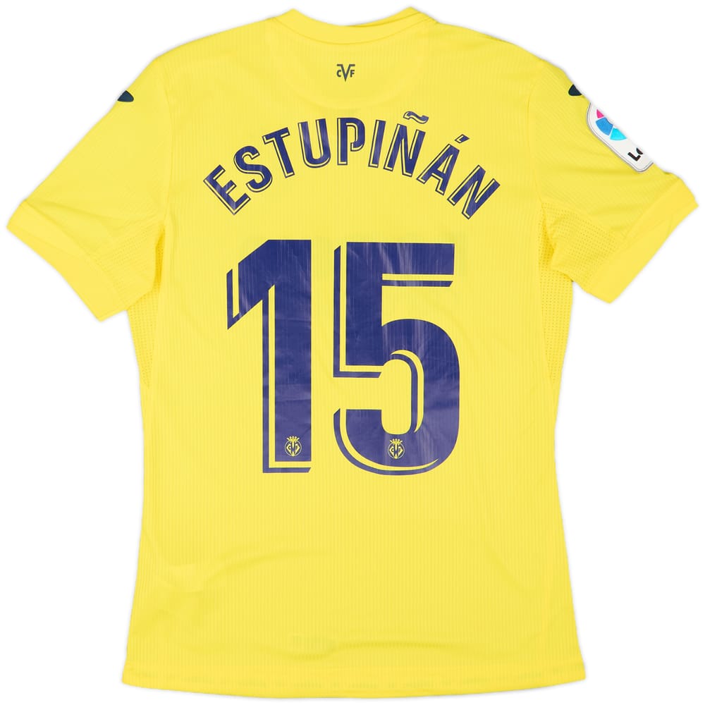 2020-21 Villarreal Home Shirt Estupinan #15 - 8/10 - (S)