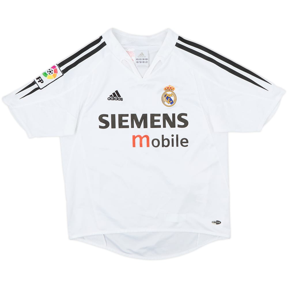 2004-05 Real Madrid Home Shirt - 8/10 - (M.Boys)