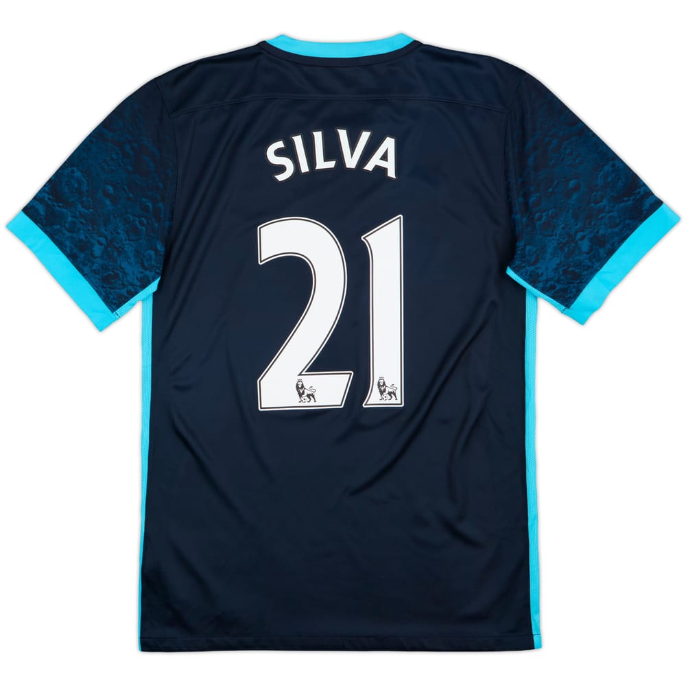 2015-16 Manchester City Away Shirt Silva #21 - 8/10 - (S)