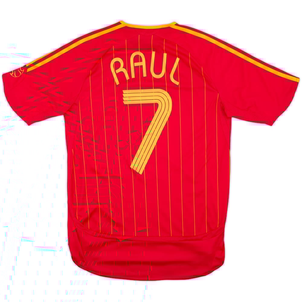 2006-08 Spain Home Shirt Raul #7 - 10/10 - (S)