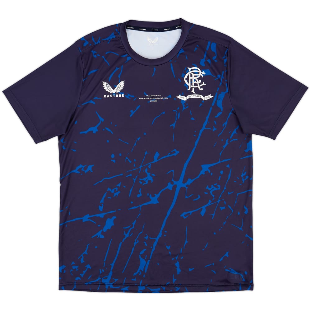 2021-22 Rangers Castore Training Shirt - 9/10 - (L)