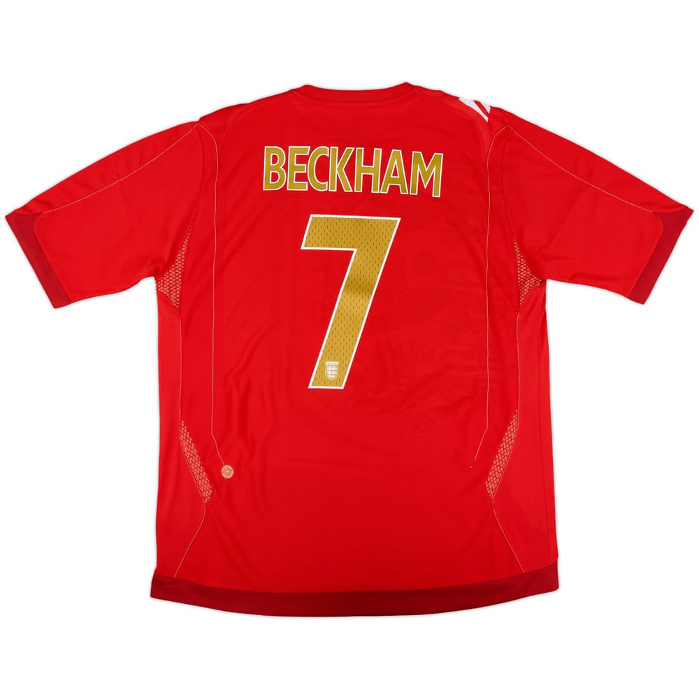 2006-08 England Away Shirt Beckham #7 - 6/10 - (XL)