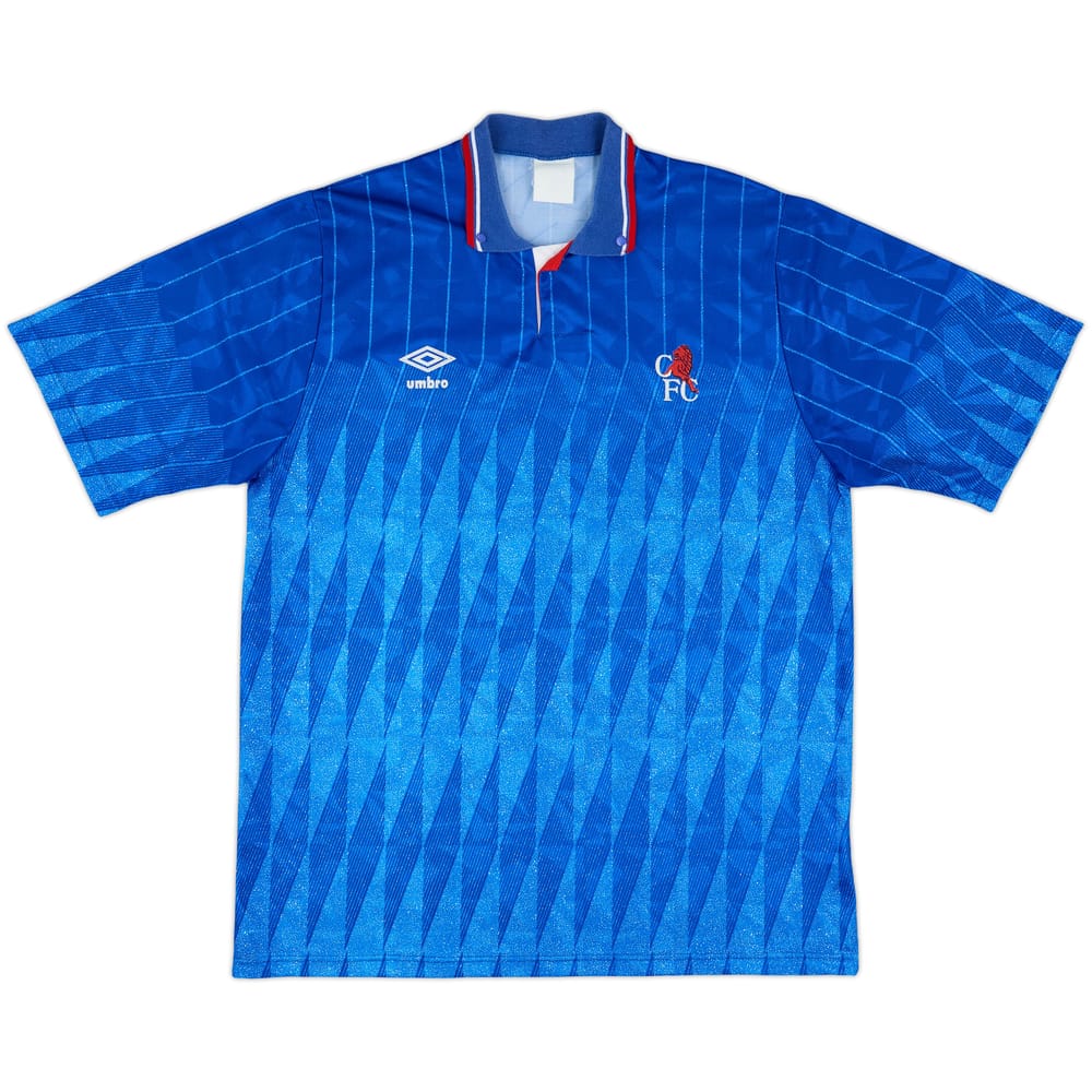 1989-91 Chelsea Home Shirt - 8/10 - (XL)