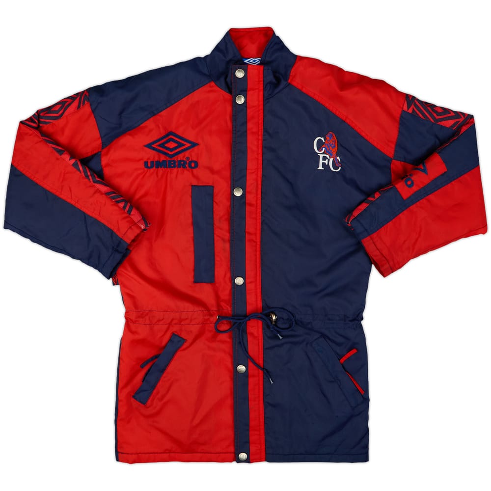 1996-97 Chelsea Umbro Padded Bench Coat - 9/10 - (L.Boys)