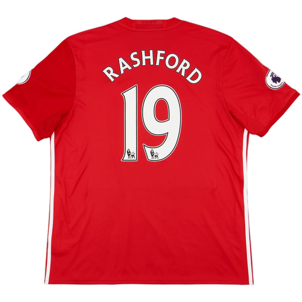 2016-17 Manchester United Home Shirt Rashford #19 - 10/10 - (XL)