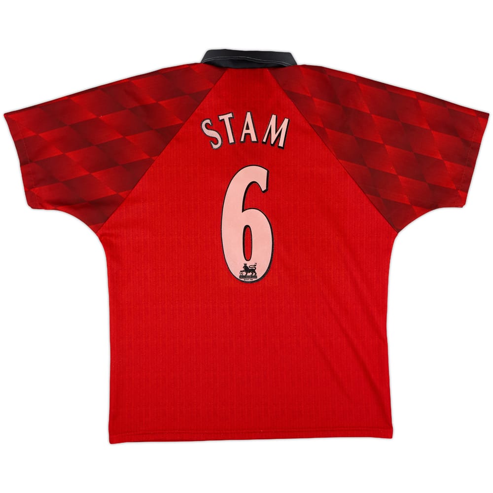 1996-98 Manchester United Home Shirt Stam #6 - 8/10 - (M)