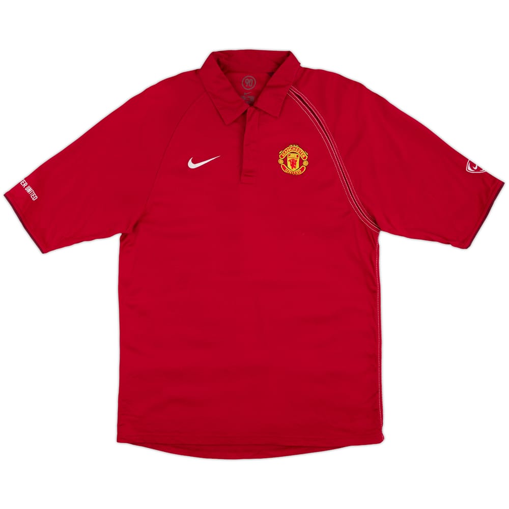 2004-05 Manchester United Nike Polo Shirt - 8/10 - (M)
