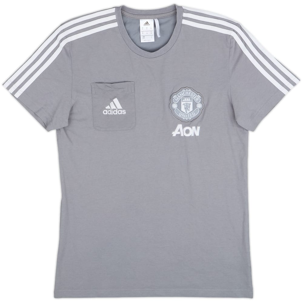 2017-18 Manchester United adidas Cotton Tee - 8/10 - (M)