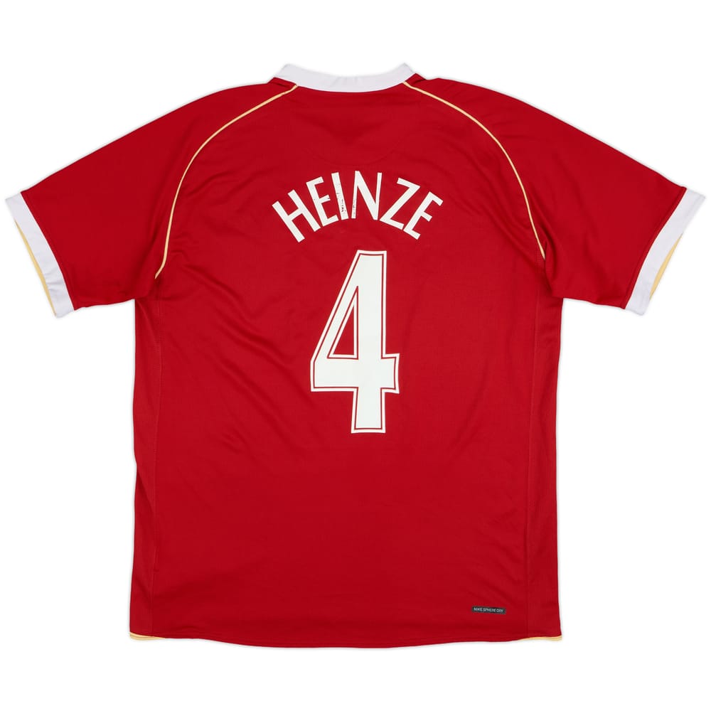 2006-07 Manchester United Home Shirt Heinze #4 - 6/10 - (L)