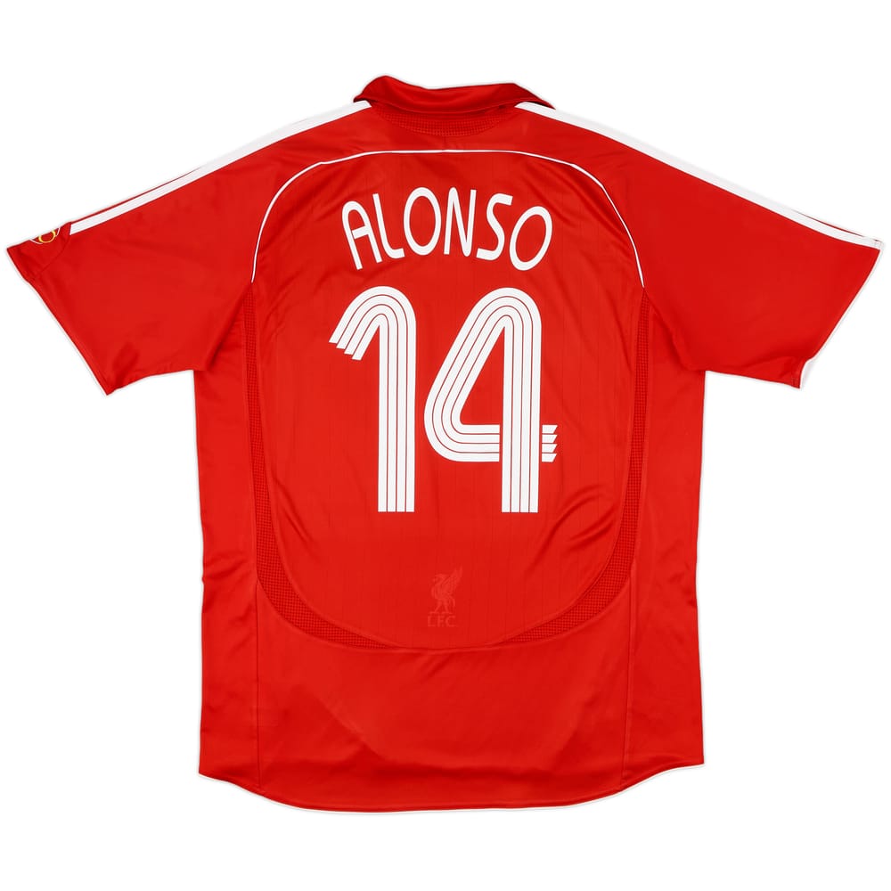2006-08 Liverpool Home Shirt Alonso #14 - 5/10 - (L)
