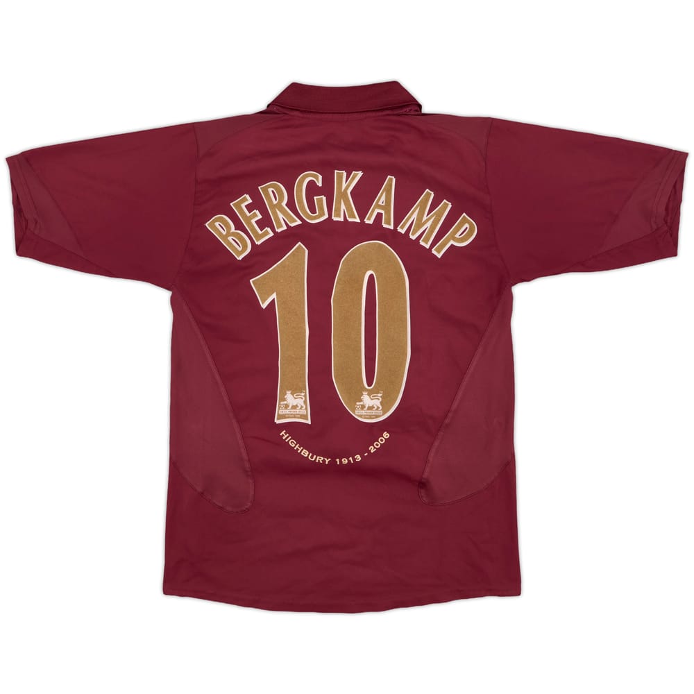 2005-06 Arsenal Home Shirt Bergkamp #10 - 6/10 - (L.Boys)