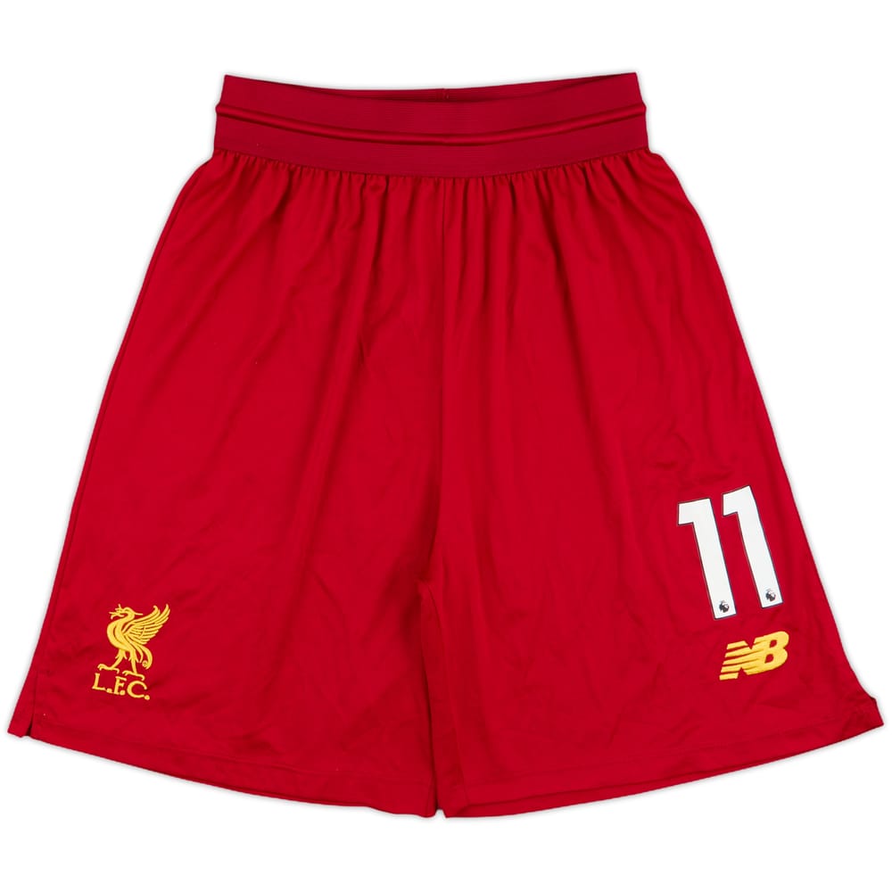 Pantalones cortos de local versión jugador del Liverpool 2019-20 #11 (Salah) - 9/10 - (L)