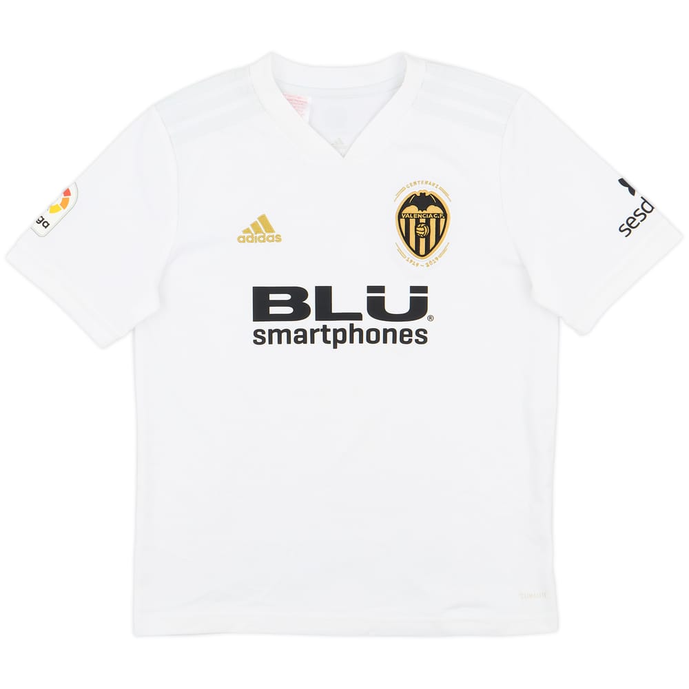 2018-19 Valencia Centenary Home Shirt - 7/10 - (M.Boys)
