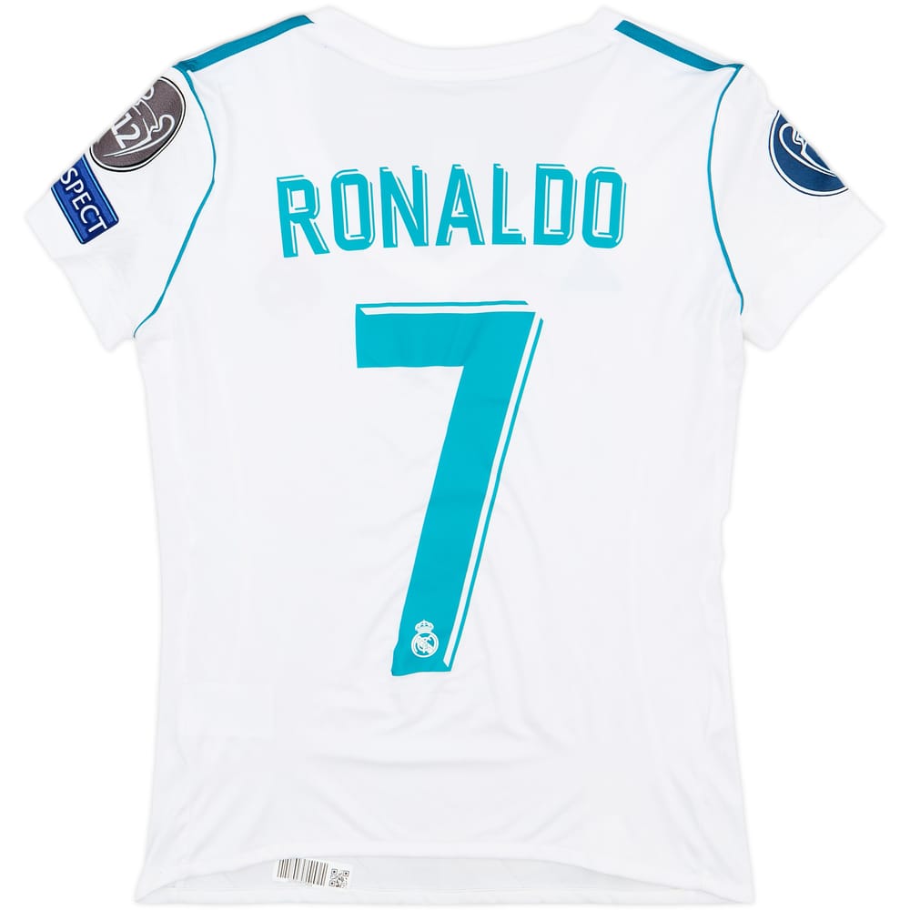 2017-18 Real Madrid Home Shirt Ronaldo #7 - 9/10 - (Women's XS)