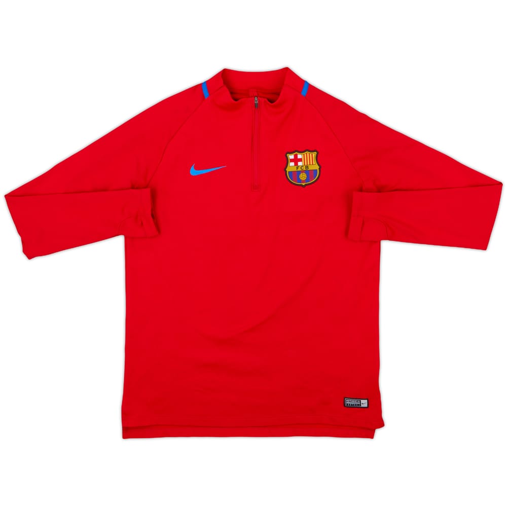 2017-18 Barcelona Nike 1/4 Zip Training Top - 6/10 - (M)