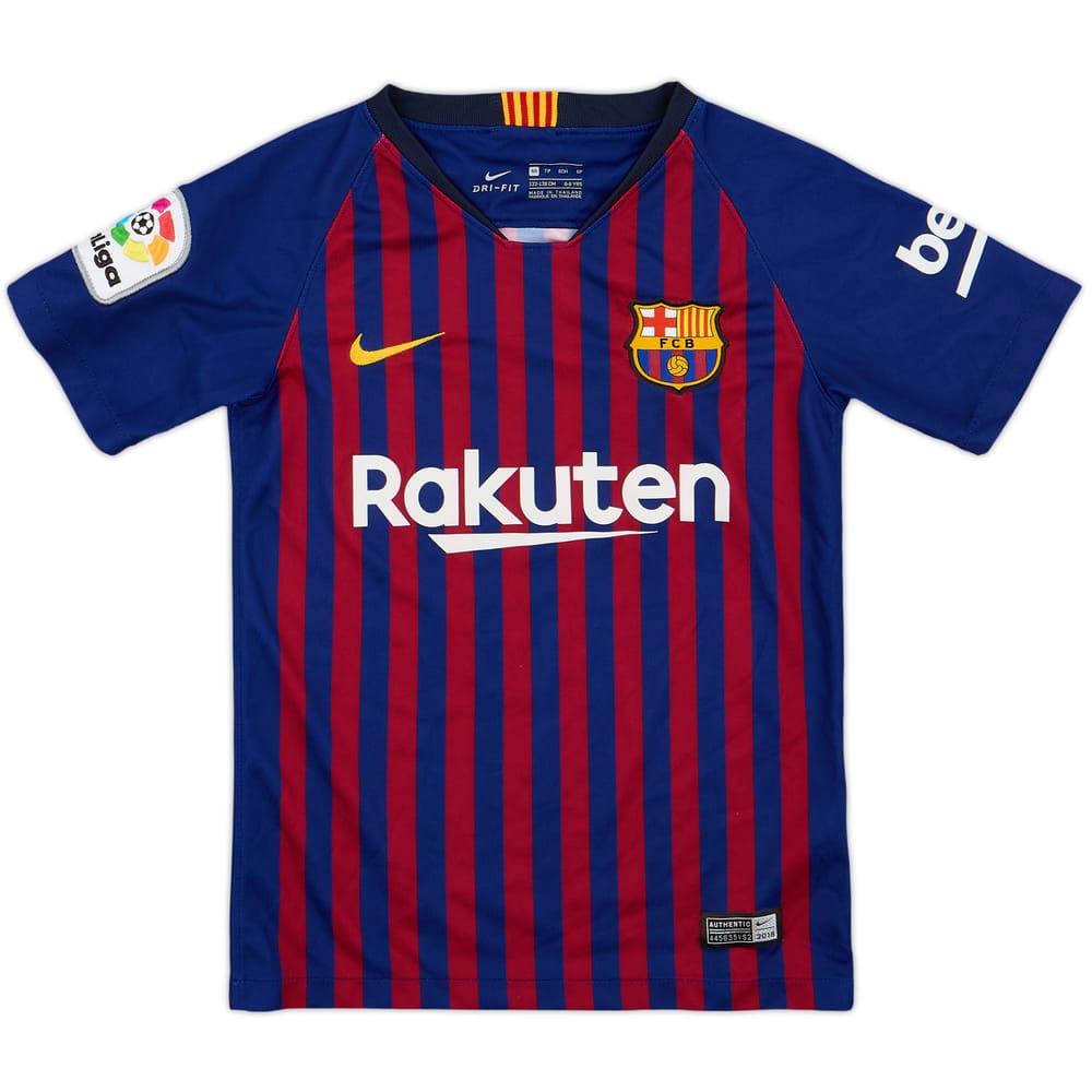 2018-19 Barcelona Home Shirt - 9/10 - (S.Boys)