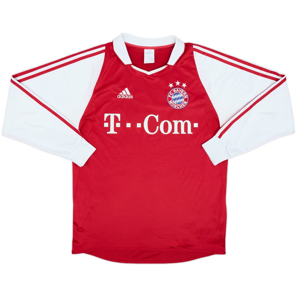 2004-05 Bayern Munich Home L/S Shirt - 5/10 - (S)
