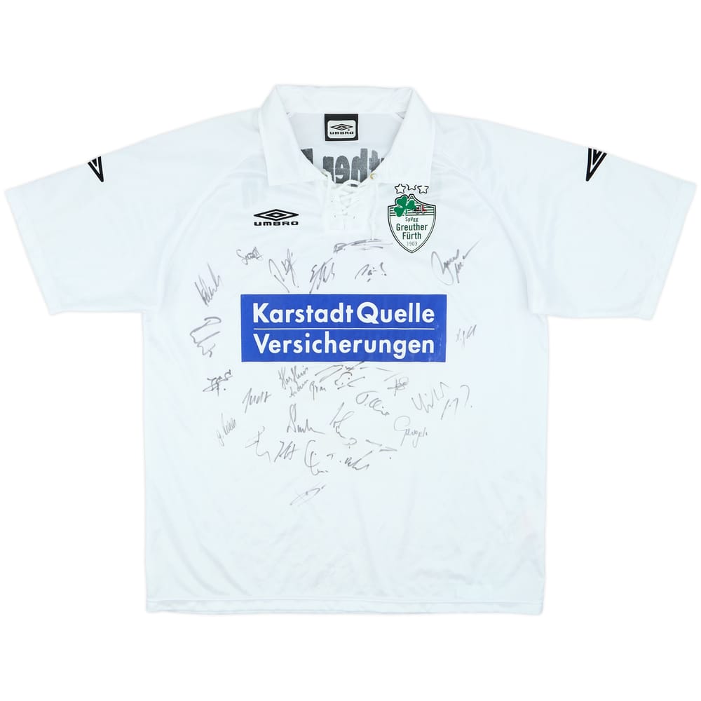 2003-04 Greuther Furth Squad Signed Home Shirt - 6/10 - (XXL)