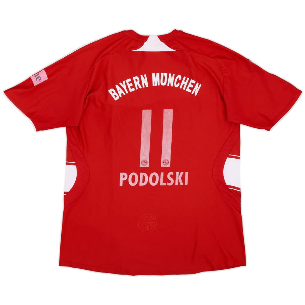 2007-08 Bayern Munich Home Shirt Podolski #11 - 4/10 - (S)