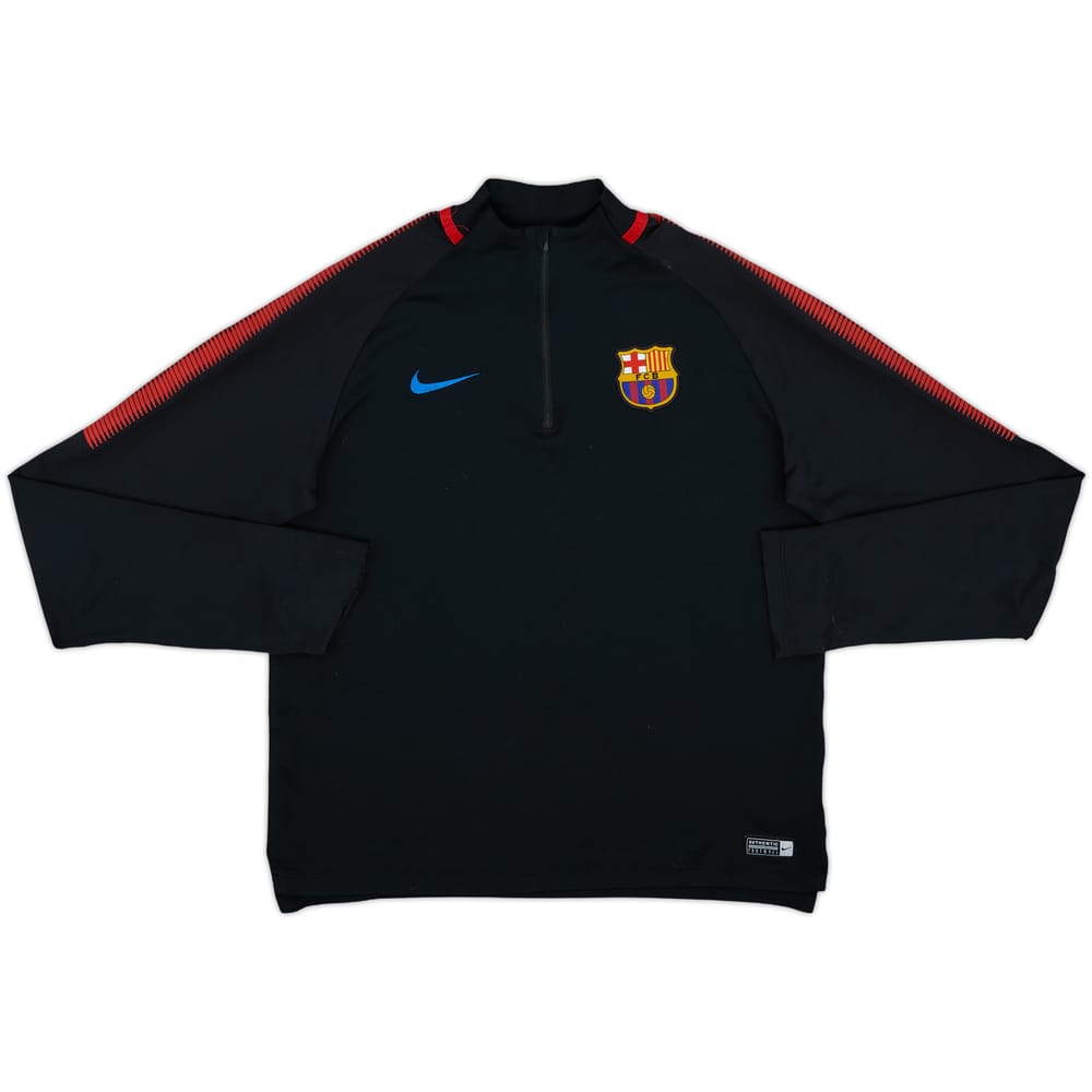 2017-18 Barcelona Nike 1/4 Zip Drill Top - 4/10 - (XL.Boys)
