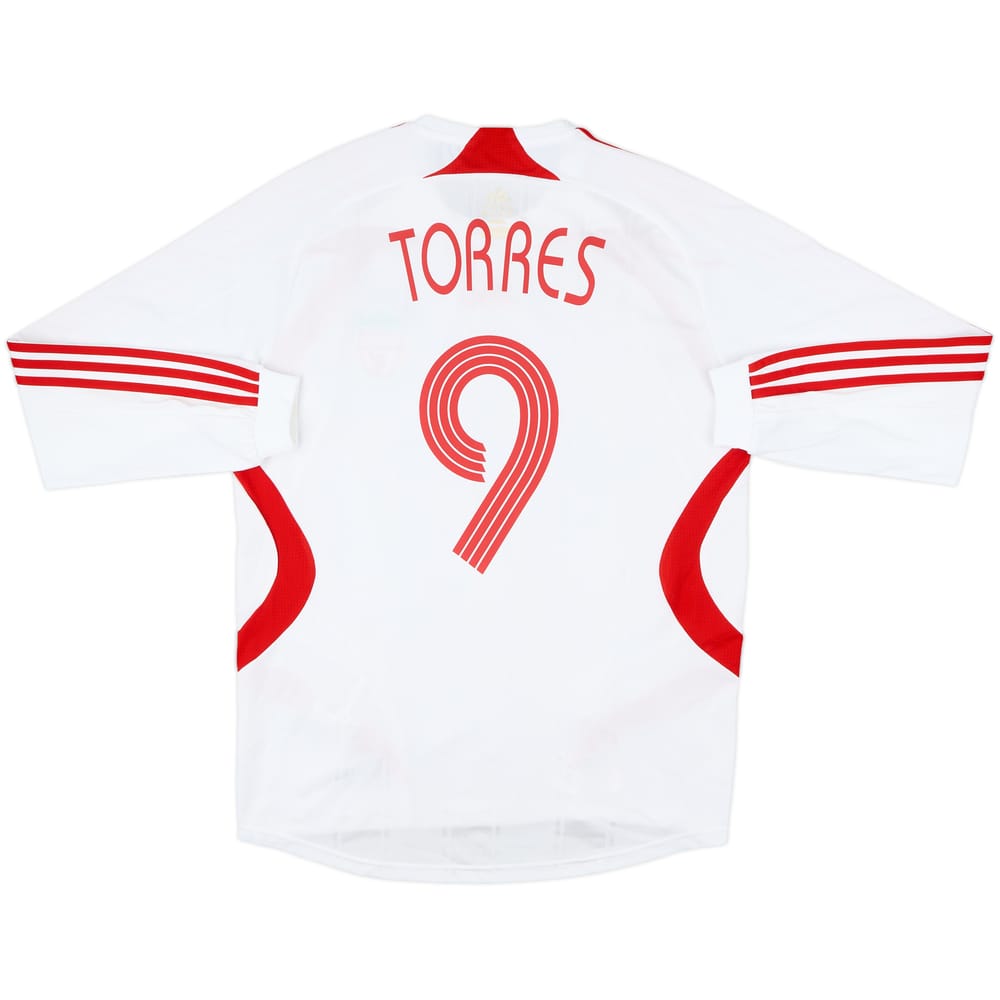 2007-08 Liverpool Away L/S Shirt Torres #9 - 8/10 - (M)